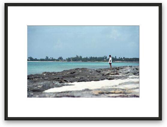Looking out to sea Framed Fine Art Print
