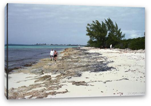 Small islands here are called Keys Fine Art Canvas Print