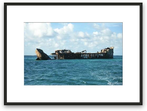 Wreck of the Sapona Framed Fine Art Print