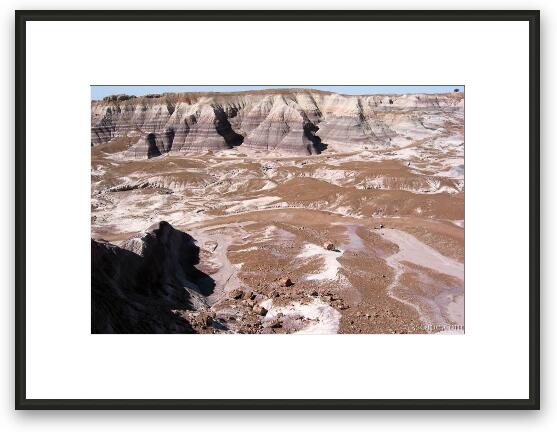 Many layers of the Blue Mesa Framed Fine Art Print