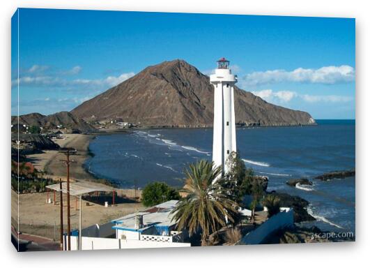 Lighthouse in San Felipe Fine Art Canvas Print