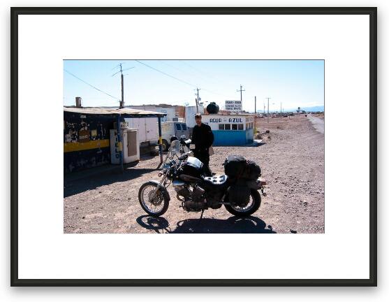 Puertocitos - Where Hwy5 ends Framed Fine Art Print