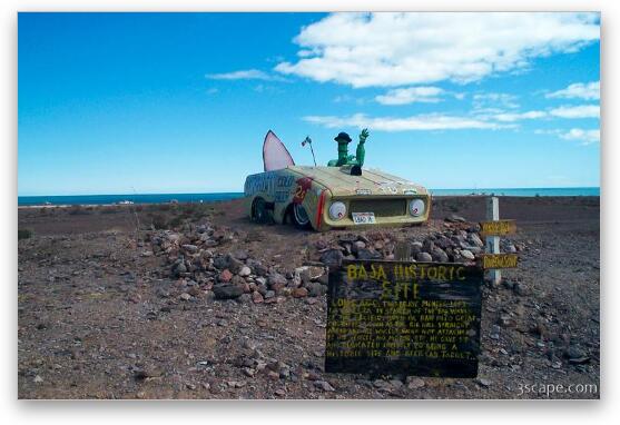 Baja Historic Site   Fine Art Metal Print