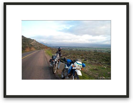 Riding to Ensenada Framed Fine Art Print