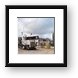 This is when happens when a truck take a turn too fast Framed Print