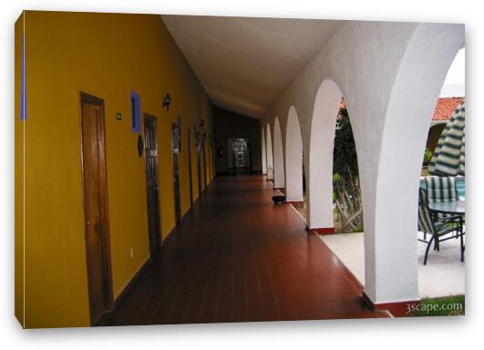 Hallway at La Pinta Fine Art Canvas Print