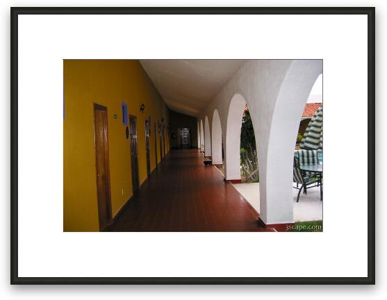 Hallway at La Pinta Framed Fine Art Print