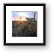 Sunset and cactus (another view) Framed Print