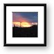 Sunset in the desert Framed Print