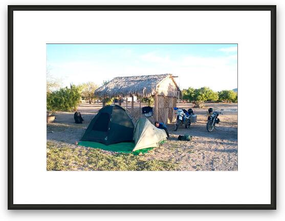 Camping at Dos Amigos Campground Framed Fine Art Print