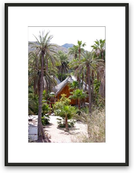 A vacation cottage in Mulege Framed Fine Art Print