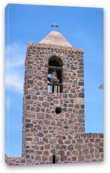 Mission bell tower Fine Art Canvas Print