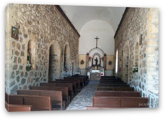 Inside the mission  Fine Art Canvas Print