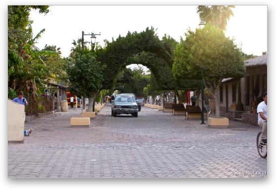 Loreto's shopping district Fine Art Metal Print