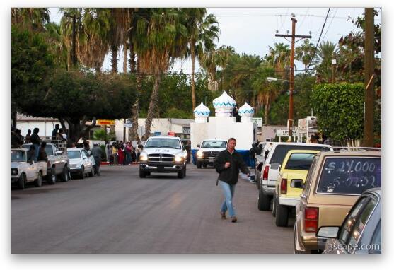 Prepping for a Carnival parade Fine Art Print