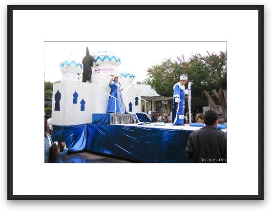 One of only 3 floats in the parade Framed Fine Art Print