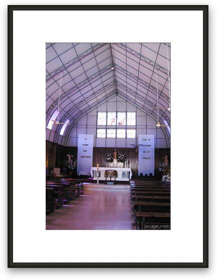 Inside the church Framed Fine Art Print