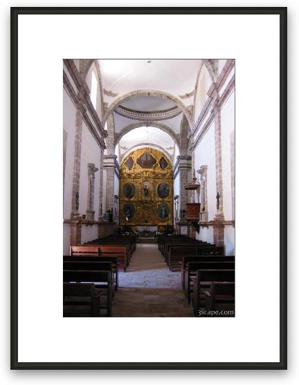 Inside Mission de San Ignacio Framed Fine Art Print
