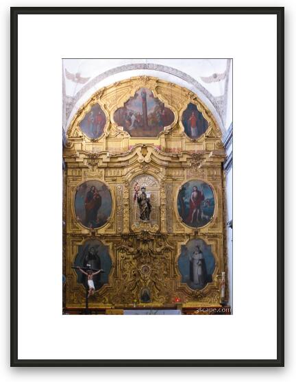 Mission de San Ignacio (altar) Framed Fine Art Print
