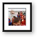 A boat full of tourists Framed Print