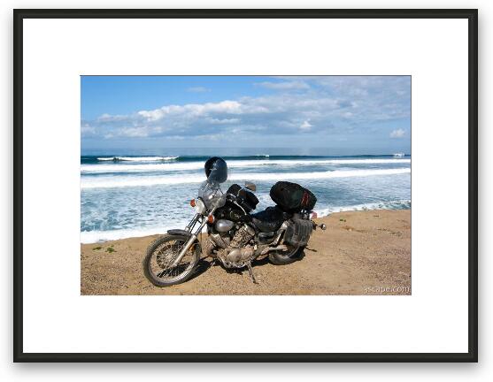 Virago 535s on a Pacific bluff Framed Fine Art Print