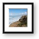 The bluffs on the Pacific Framed Print