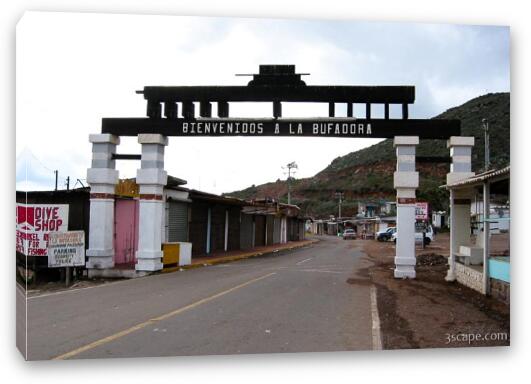 Gateway to La Bufadora Fine Art Canvas Print