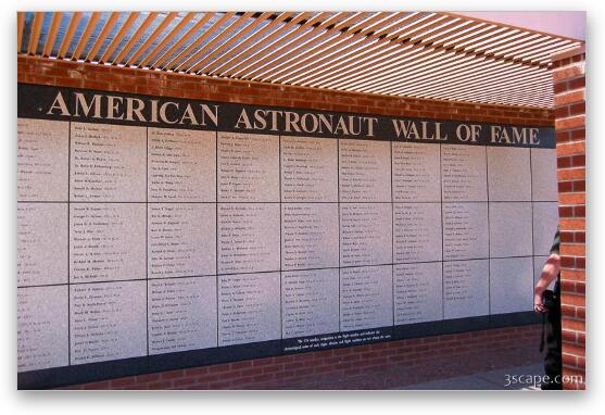 Astronaut Wall of Fame Fine Art Metal Print
