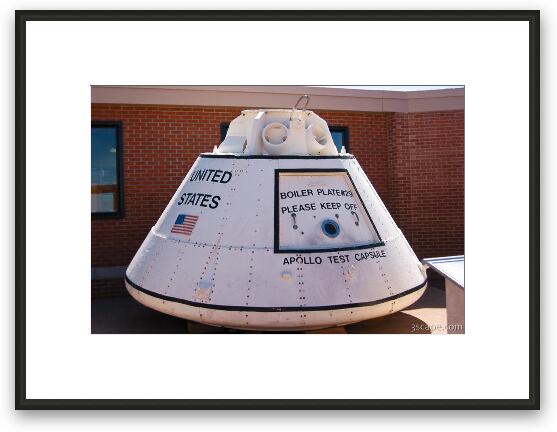 Apollo test capsule Framed Fine Art Print