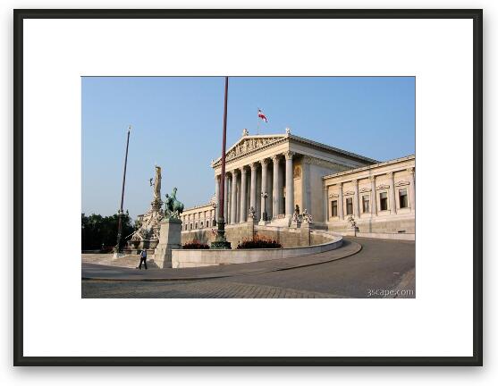Austrian Parliament Framed Fine Art Print