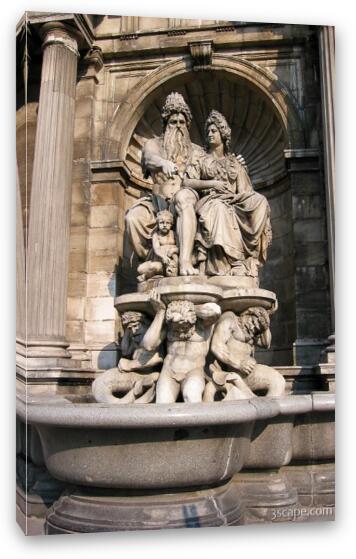 Fountain at the Hofburg Fine Art Canvas Print