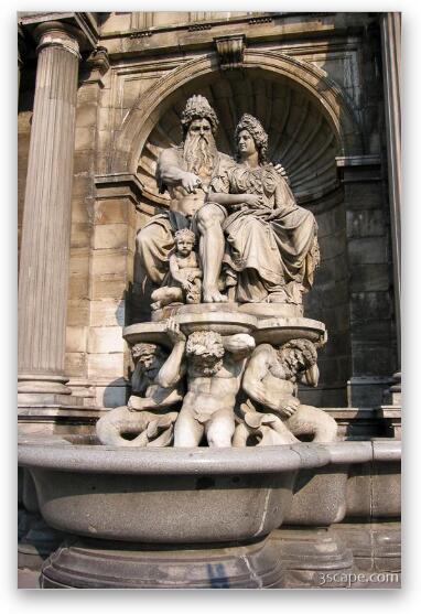 Fountain at the Hofburg Fine Art Metal Print
