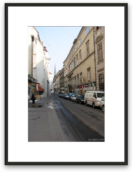 Streets of Vienna Framed Fine Art Print
