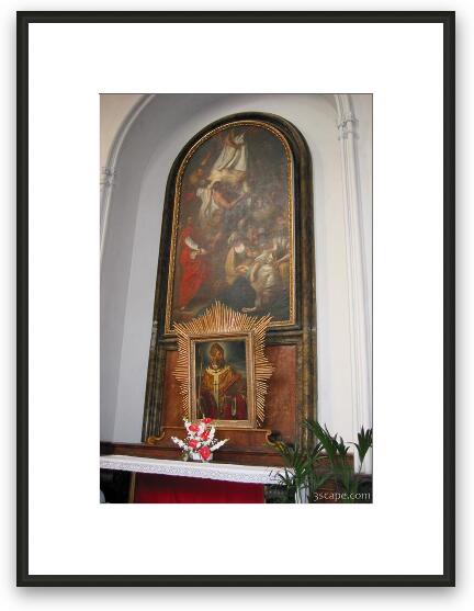Side altar at St. Augustine's Cathedral Framed Fine Art Print