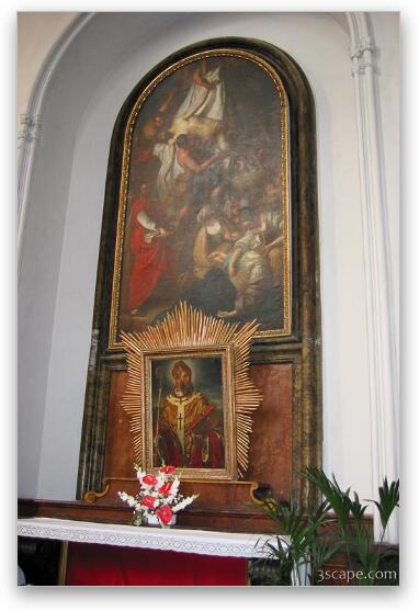 Side altar at St. Augustine's Cathedral Fine Art Metal Print