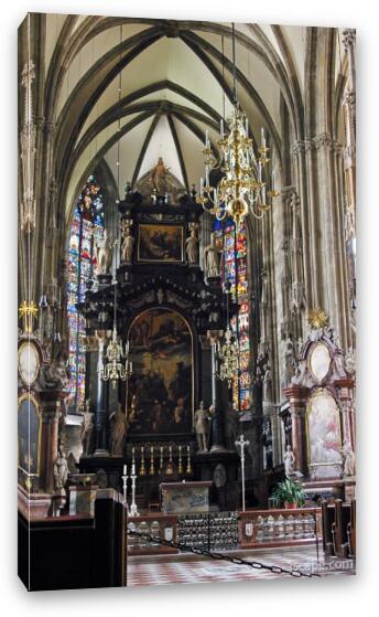 Stephansdom's High altar Fine Art Canvas Print