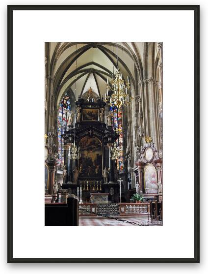 Stephansdom's High altar Framed Fine Art Print