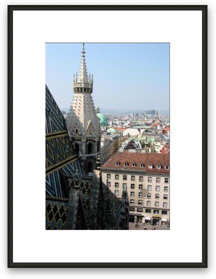 View from Stephansdom's Bell Tower Framed Fine Art Print