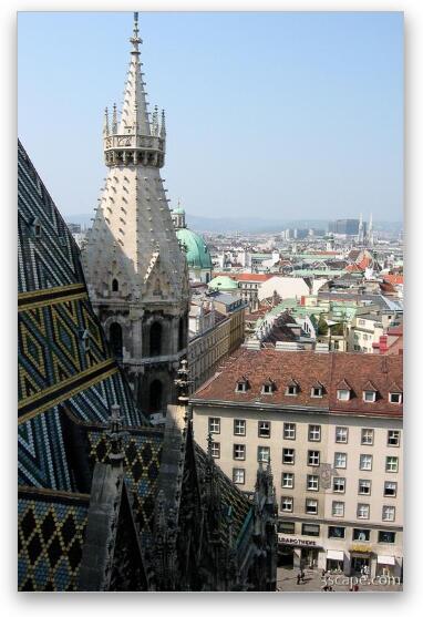 View from Stephansdom's Bell Tower Fine Art Print