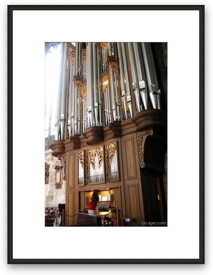Stephansdom's organ Framed Fine Art Print