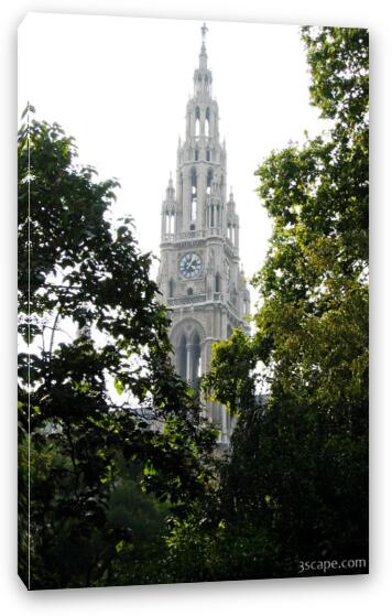 Tower of the Rathaus Fine Art Canvas Print