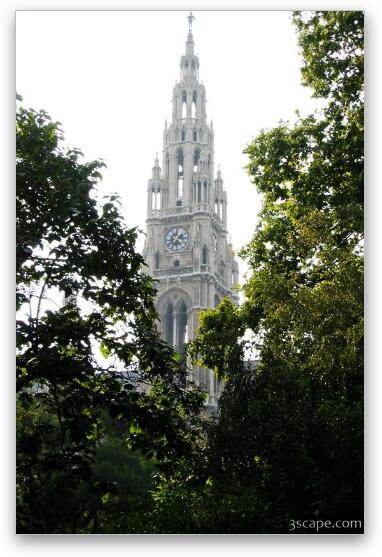 Tower of the Rathaus Fine Art Metal Print