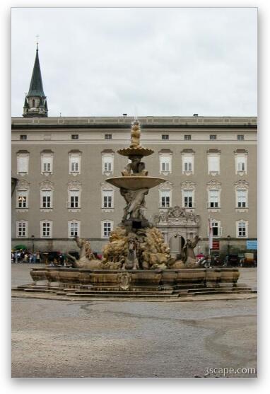 Residenz Fountain Fine Art Metal Print