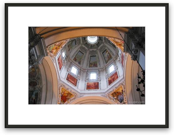 Dome of the Salzburg Cathedral Framed Fine Art Print
