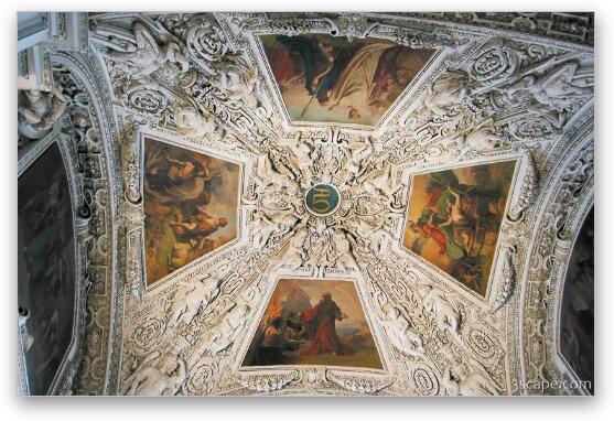 Salzburg Cathedral - Ceiling Fine Art Metal Print