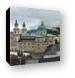 Panoramic view of Salzburg, Cathedral, St. Peter's Canvas Print