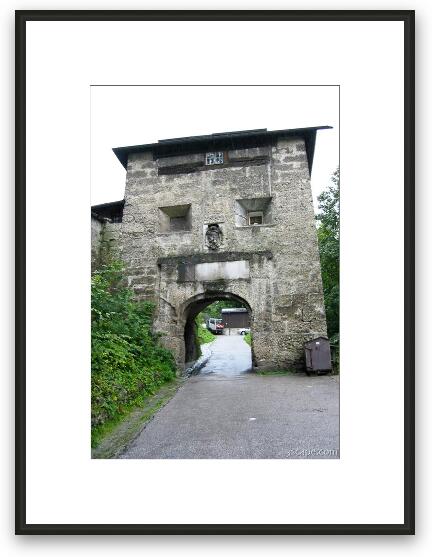 Gate to Hohensalzburg Fortress Framed Fine Art Print