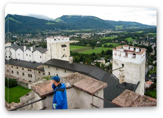 View from Hohensalzburg Fortress Fine Art Canvas Print