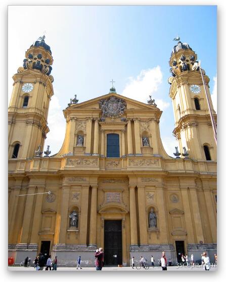 Theatine Church Fine Art Metal Print