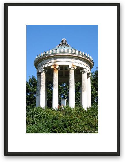 Monopteros, a Grecian love temple (English Gardens). Framed Fine Art Print